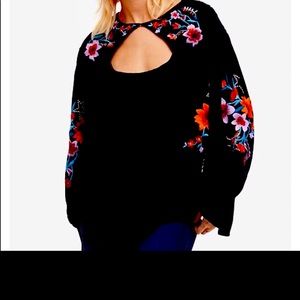 Free People Lita Floral top